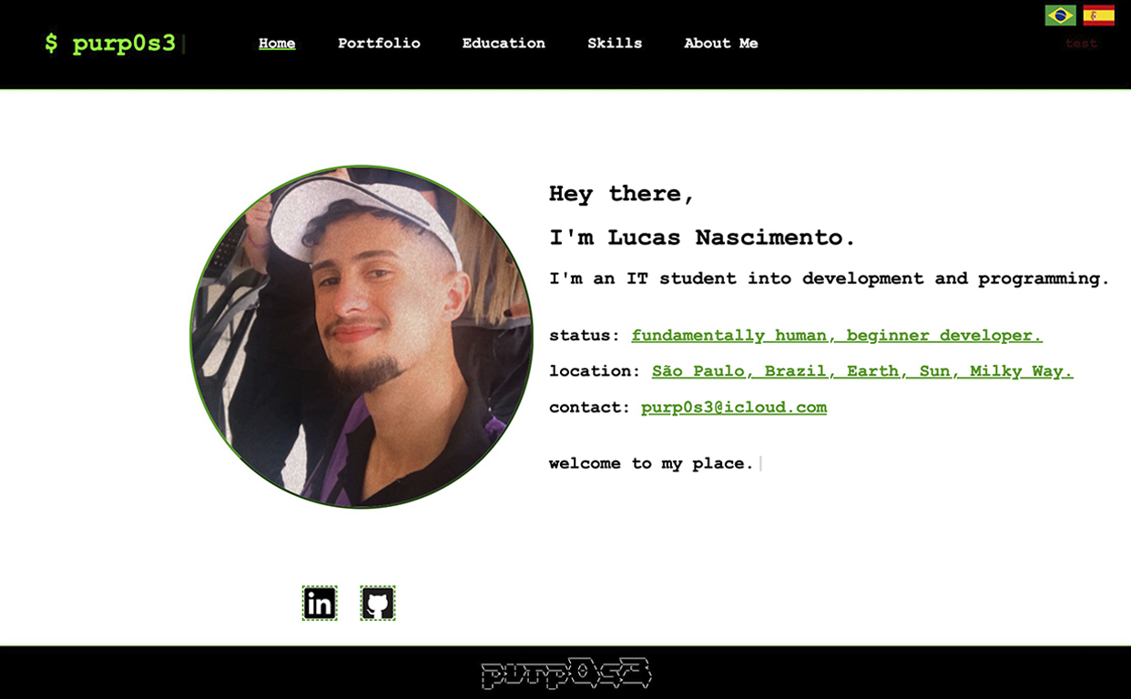 homepage of this website's old version